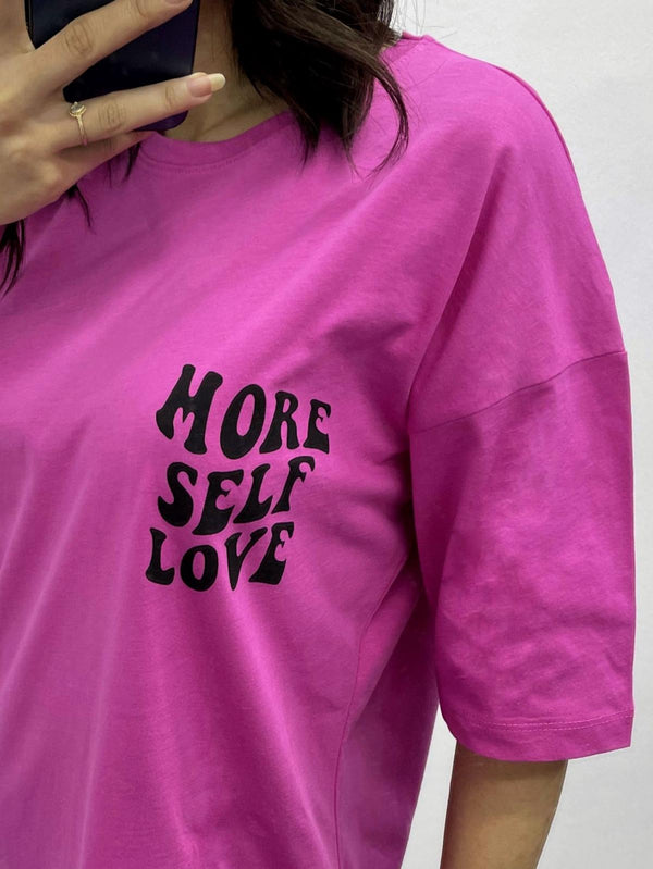 More Self T-Shirt - Fuşya
