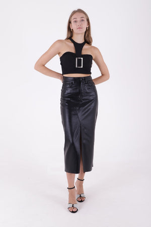 Uzun Kot Etek Kaplama Siyah