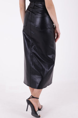 Uzun Kot Etek - Kaplama Siyah - (XS-XL-7) - 5