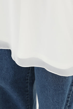 Kadın Basic Uzun T-Shirt -10271TUN