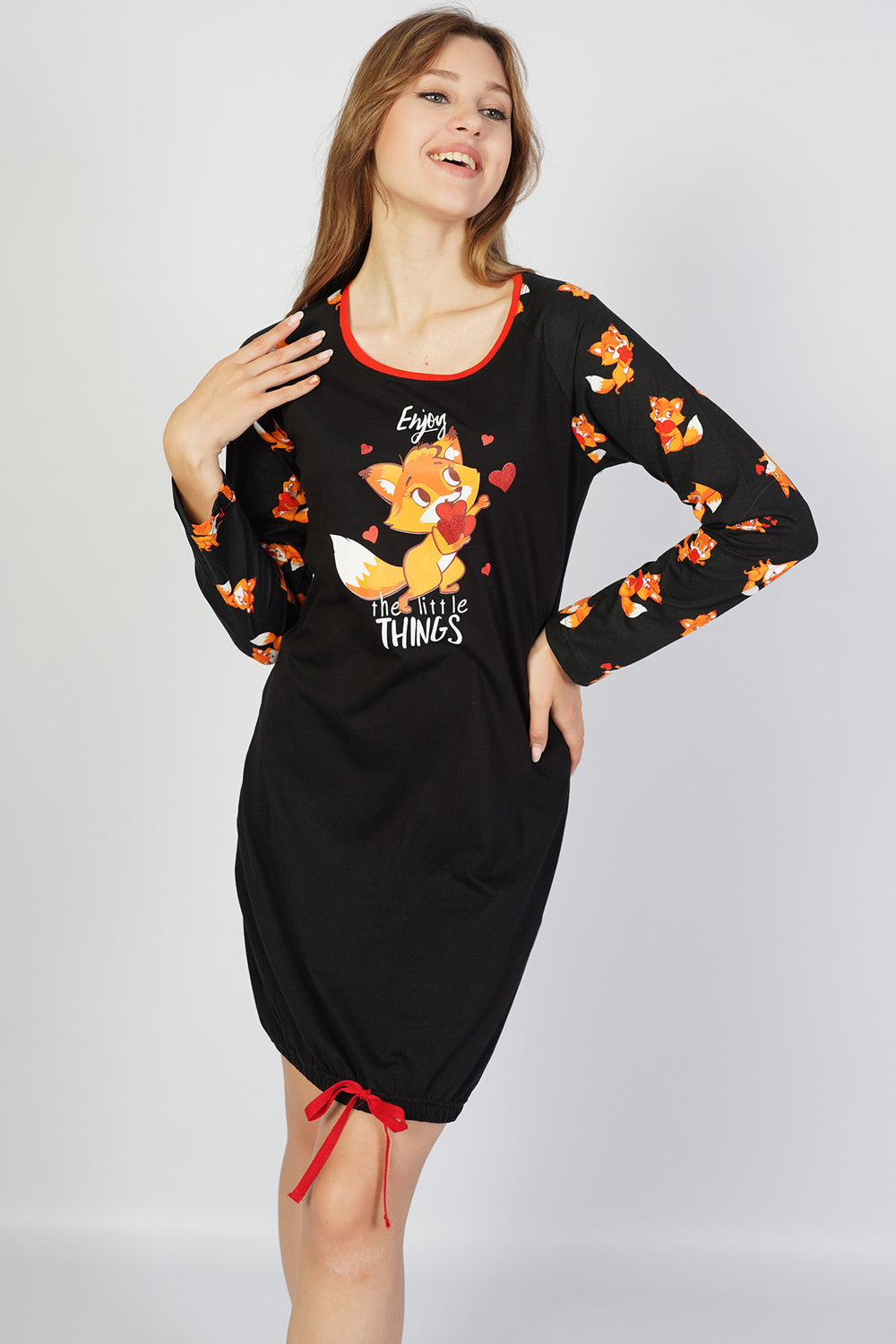 BAYAN P.SUPREM O YAKA REGLAN UZUN KOL ETEGI BUZGULU TUNIK