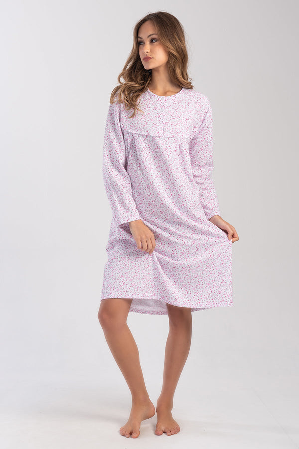 KADIN PATLI UZUN KOL IKI IPLIK XXL GECELIK