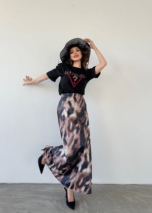 Maksi Boy Saten Etek