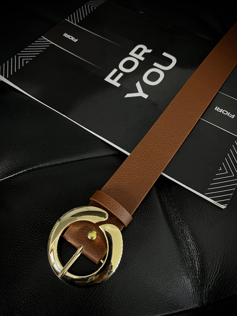 Yuvarlak Gold Tokalı Kadın Kemeri