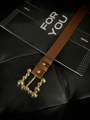 Bubble Gold Tokalı Kadın Kemeri