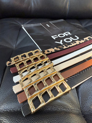 Ince Zincir Tokalı Basic Kadın Kemeri