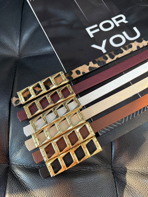 Ince Zincir Tokalı Basic Kadın Kemeri