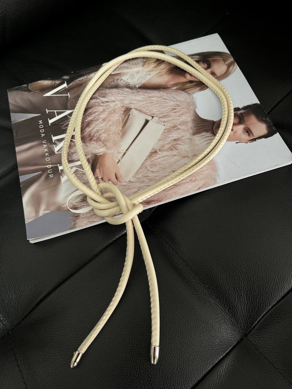 Düğüm Detaylı Kordon Kemer