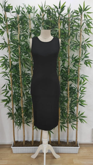 Kadın Bodycon Midi Boy Dalgıç Elbise, 26525