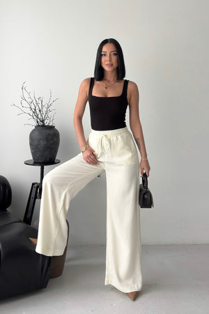 Pantaloni Palazzo elasticizați 7150
