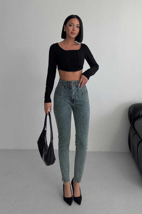 Pensli Skinny Kot Pantolon 7053