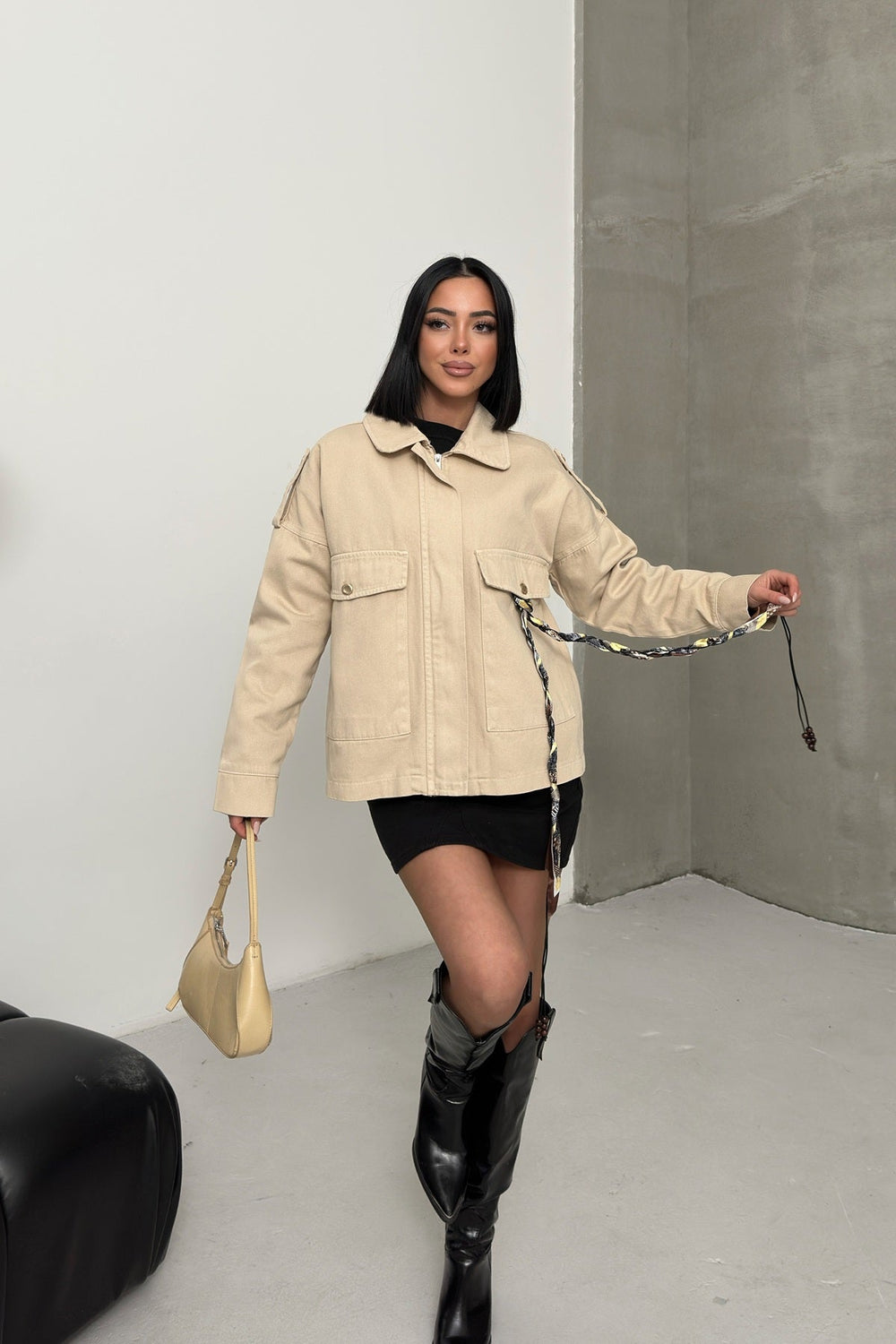 Cepli Kot Ceket Taş