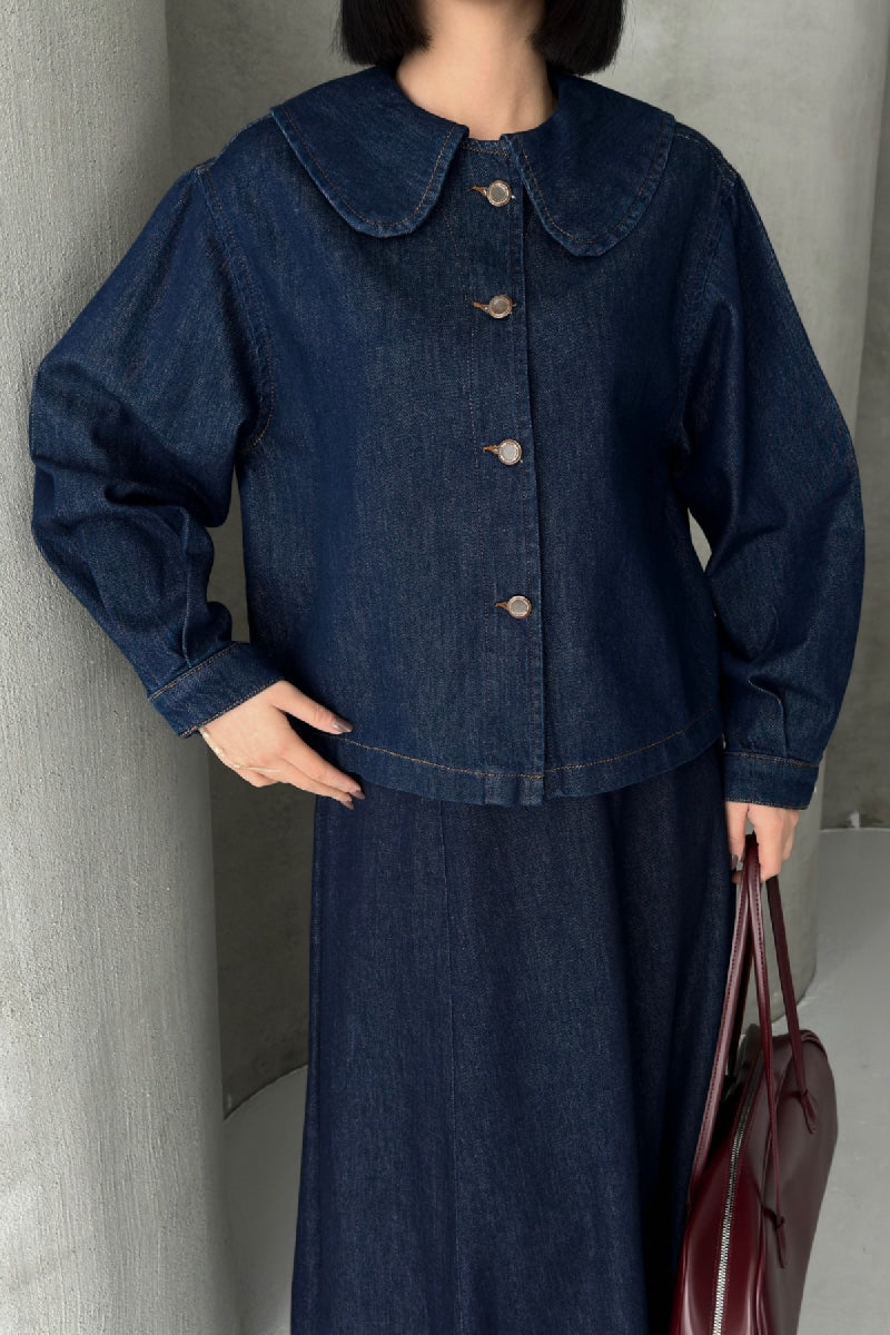 Bebe Yaka Gömlek 6095 Slaplı Lacivert