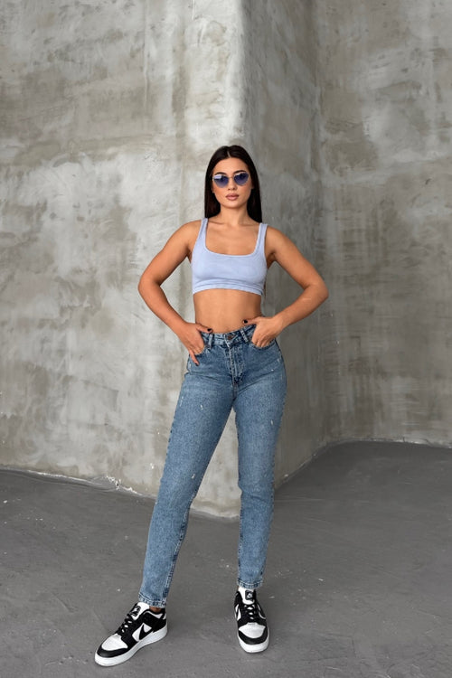 Blugi din denim Lycra Click 7036