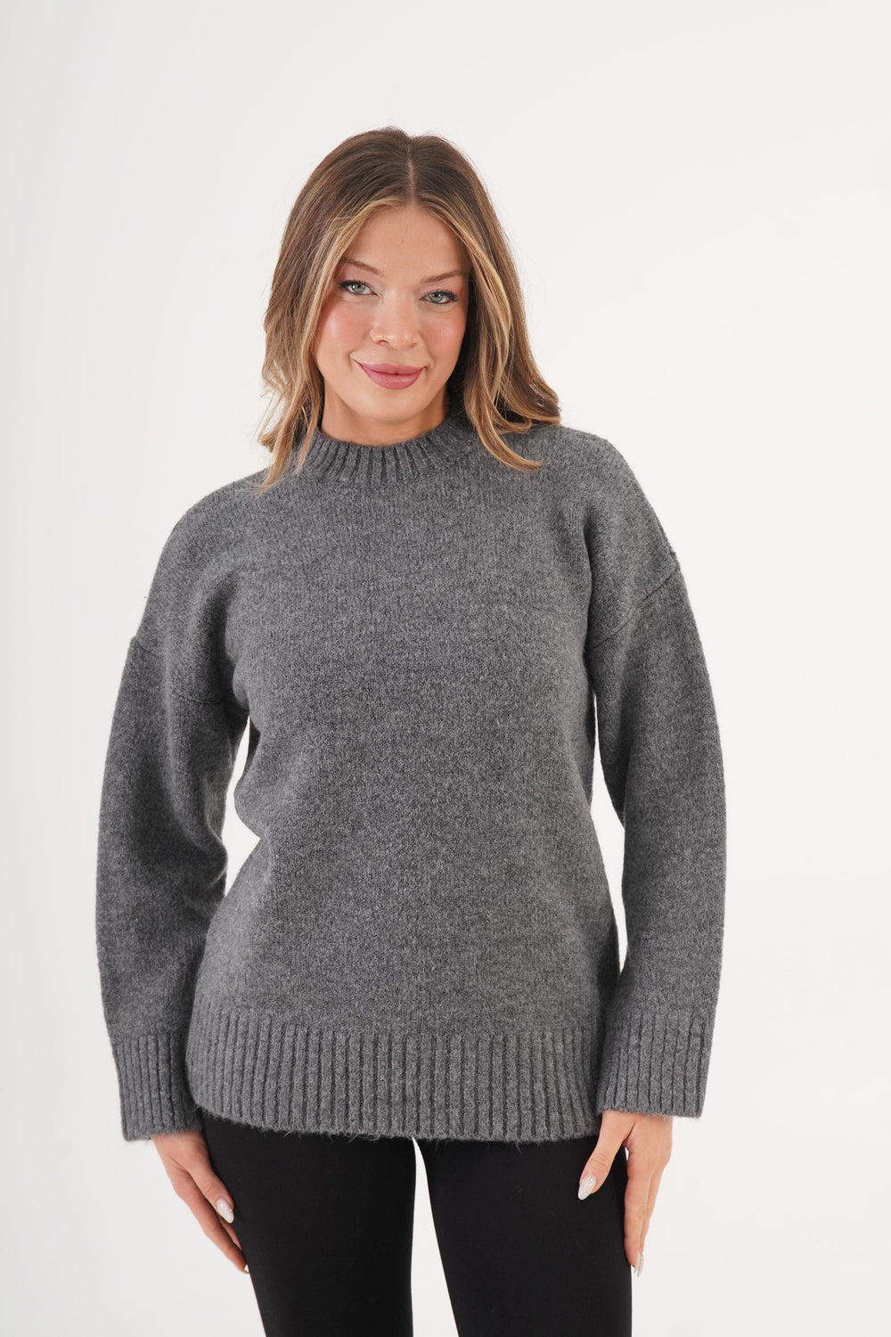 Ribana Detaylı Basic Toptan Antrasit Kazak Antrasit STD