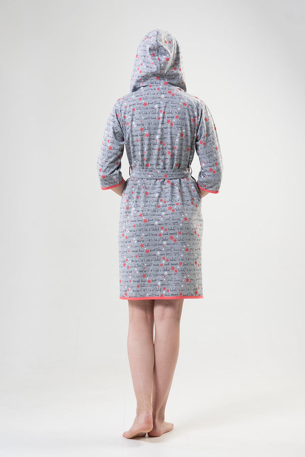 KADIN P.SUPREM KAPSONLU 3/4 KOL CEPLI SABAHLIK