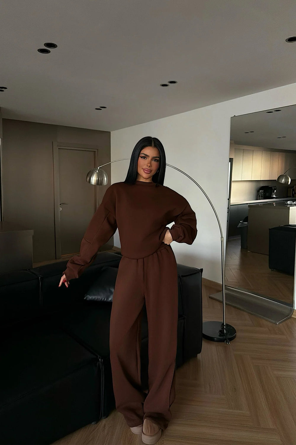 Kahverengi Eşofman Takım XS