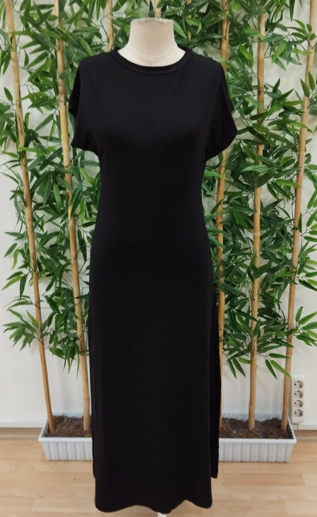 Rochie de damă din viscoză cu mânecă lungă și guler deschis, 32610