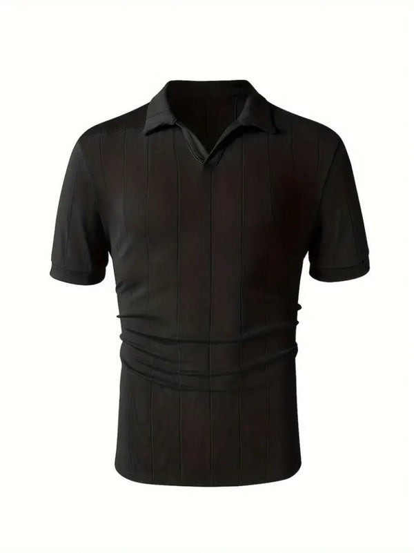 Erkek Kısa Kollu Polo Yakalı Triko Bluz, 34335