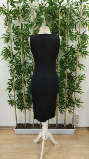 Rochie midi Scuba cu decolteu înfășurat și bretele pentru femei, 26942
