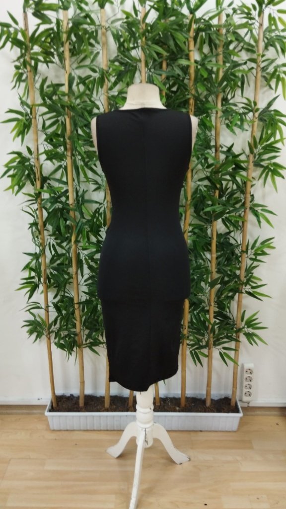 Rochie midi Scuba cu decolteu înfășurat și bretele pentru femei, 26942