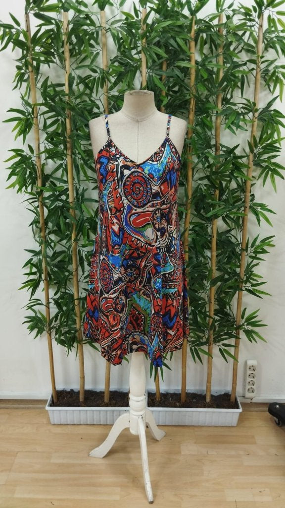 Rochie scurtă Supreme pentru femei, cu bretele, decolteu în V și model, 31507