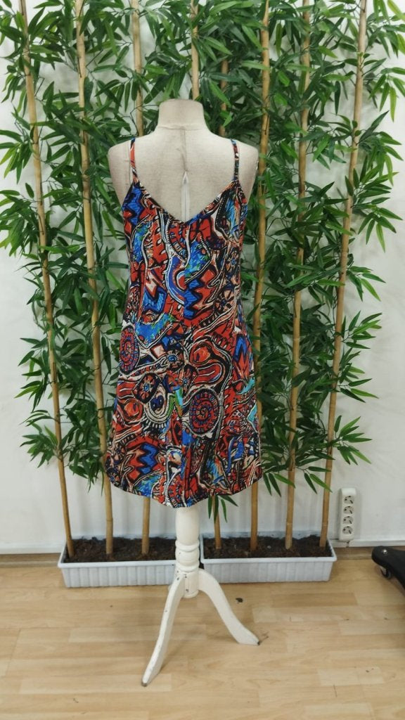 Rochie scurtă Supreme pentru femei, cu bretele, decolteu în V și model, 31507