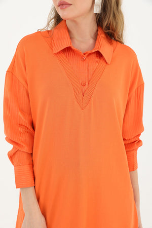 Kadın Gömlek Detaylı Tunik - 10578TUN