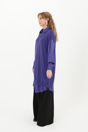 Kadın Gömlek Detaylı Tunik - 10578TUN
