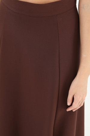 Kadın Fermuarlı Kloş Etek  - 18201ETK