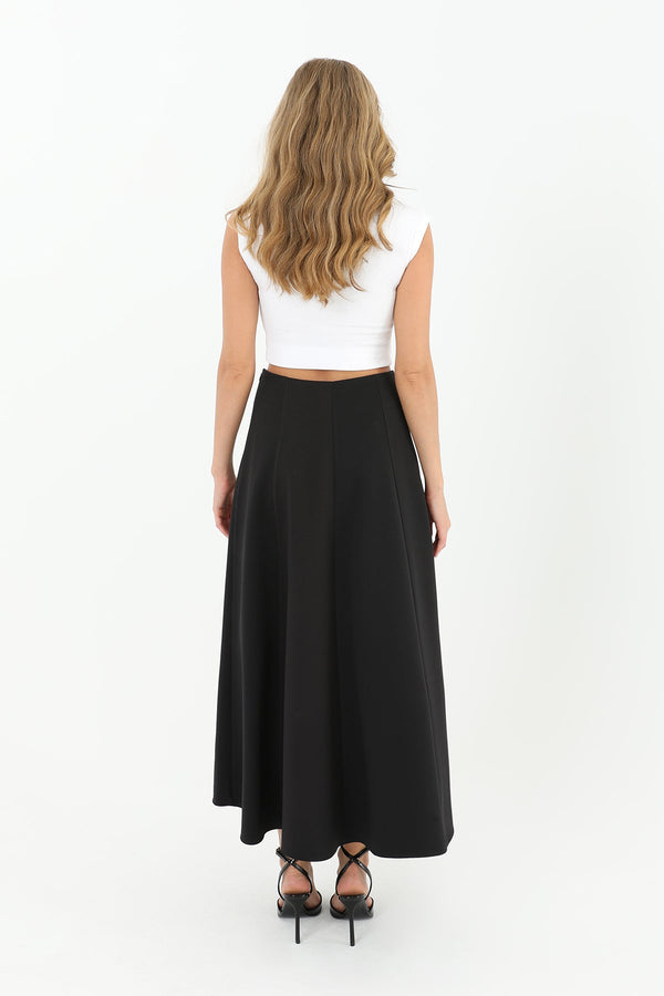 Kadın Parçalı Kloş Etek  - 18202ETK