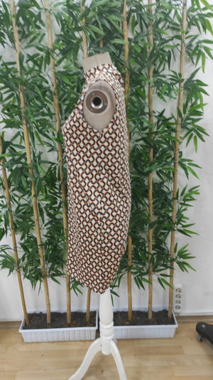 Rochie de damă cu guler înalt, fără mâneci, model Scuba, 33538