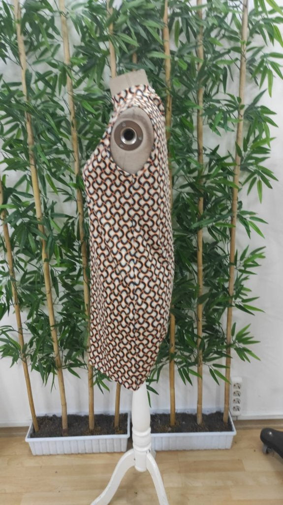Rochie de damă cu guler înalt, fără mâneci, model Scuba, 33538