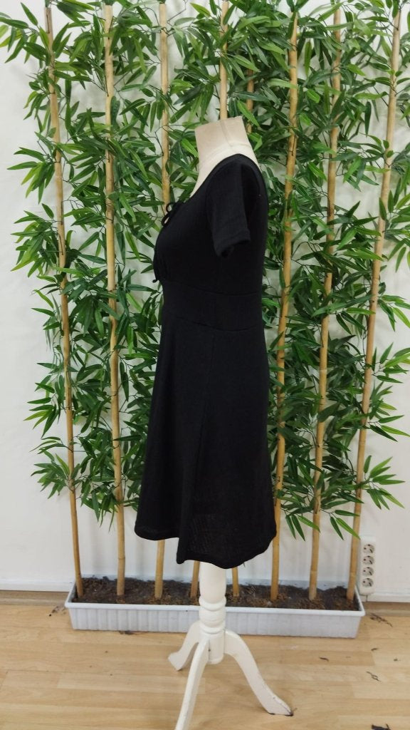 Rochie tip corset pentru femei, cu mânecă scurtă, decolteu pătrat și șireturi, 33790