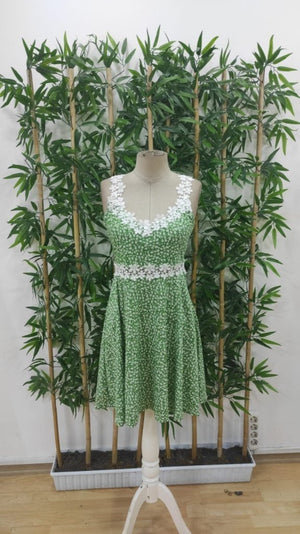 Rochie Supreme pentru femei, cu guler din dantelă și model floral, 27509