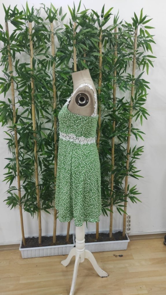 Rochie Supreme pentru femei, cu guler din dantelă și model floral, 27509