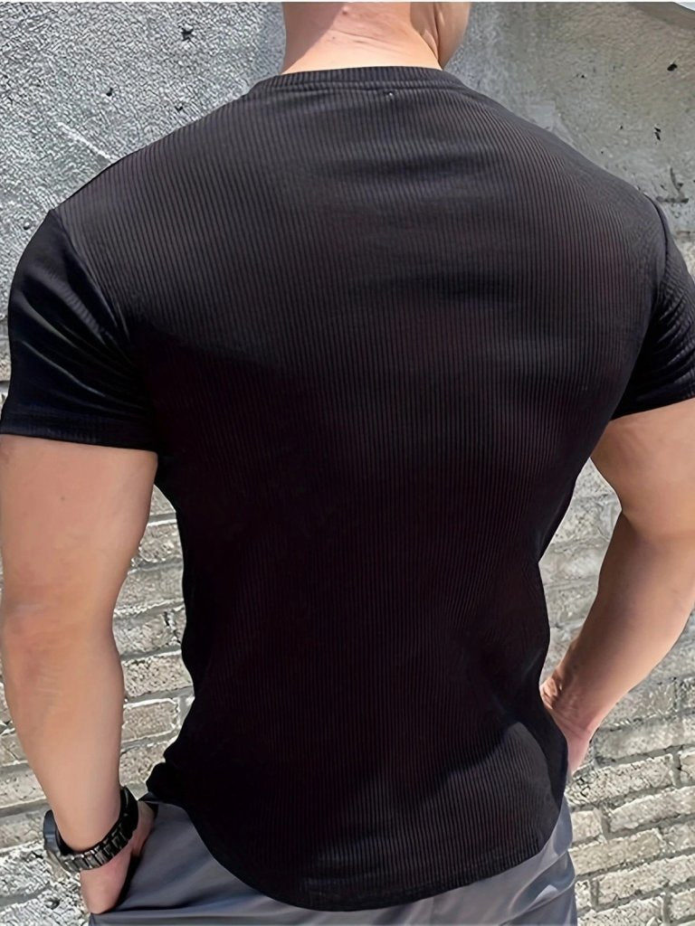 Erkek Kısa Kollu Bisiklet Yaka Burgu Bluz, 25372
