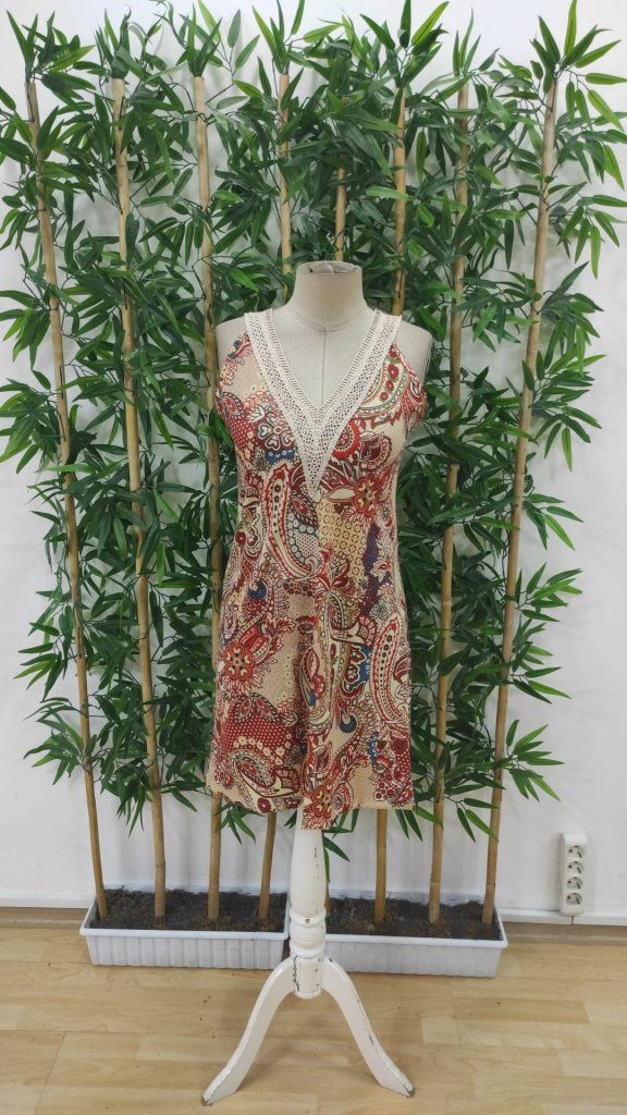 Rochie Supreme pentru femei, cu mânecă scurtă, din dantelă și decolteu în V, model, 34015