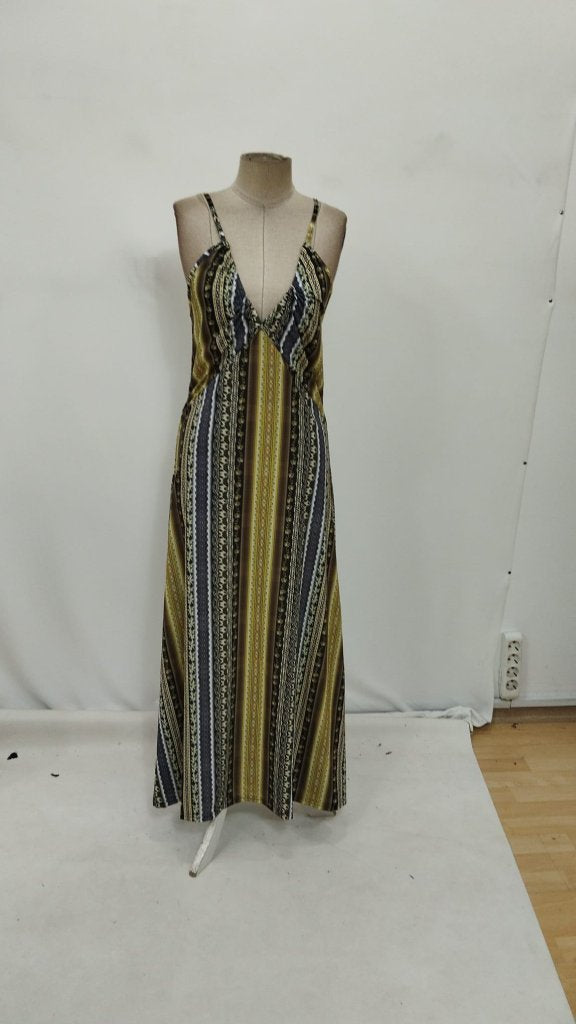 Rochie Supreme pentru femei, cu bretele la spate, cu detaliu încrucișat și crăpături, model 26434