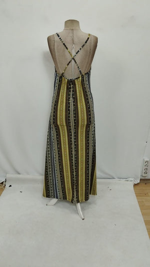 Rochie Supreme pentru femei, cu bretele la spate, cu detaliu încrucișat și crăpături, model 26434