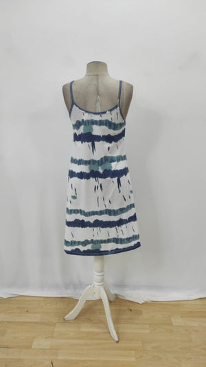Rochie Supreme multicoloră cu bretele și decolteu în V pentru femei, 25874
