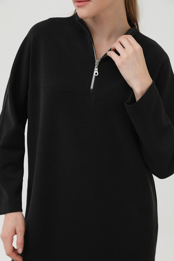 Kadın Önü Fermuar Detaylı Tunik - 10611TUN