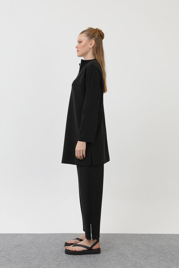 Kadın Önü Fermuar Detaylı Tunik - 10611TUN