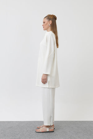 Kadın Önü Fermuar Detaylı Tunik - 10611TUN