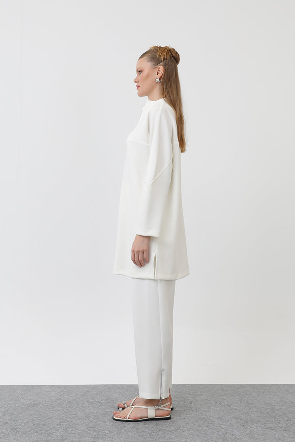 Kadın Önü Fermuar Detaylı Tunik - 10611TUN