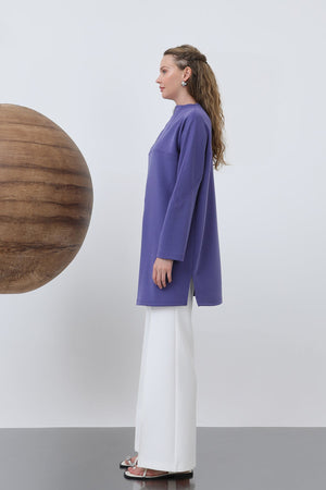 Kadın Önü Fermuar Detaylı Tunik - 10611TUN