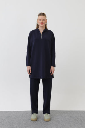 Kadın Önü Fermuar Detaylı Tunik - 10611TUN