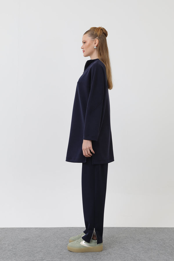 Kadın Önü Fermuar Detaylı Tunik - 10611TUN