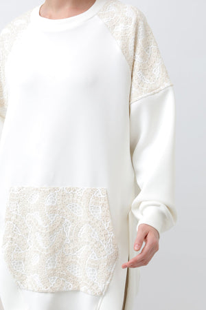 Kadın Kargo Cepli Omuzları Ve Cebi Garnili Tunik - 10624TNK