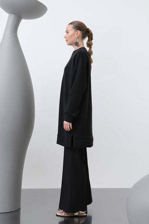 Kadın Önü İşlemeli Garni Detaylı Tunik - 10627TNK